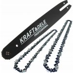 Kraft & Dele vodící lišta + 2 řetězy 40cm 3/8 KD10152 – Zboží Dáma