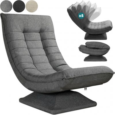 Casaria Aberdeen 87 x 60 x 105 cm šedá 109635 – Zbozi.Blesk.cz