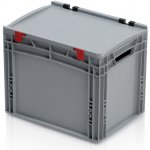 TBA Plastová Euro přepravka 400 x 300 x 320 cmmm s víkem – Sleviste.cz
