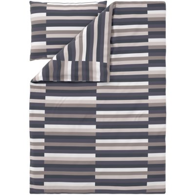 Livarno povlečení z mikrovláknitého saténu pruhy 140x200 70x90 – Zboží Dáma