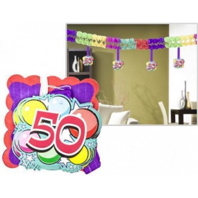 Girlanda k 50. narozeninám 400x12x12 cm – Zboží Dáma