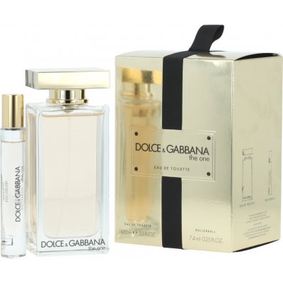 Dolce & Gabbana The One dámská EDT 100 ml + miniaturka roll-on EDT 7,4 ml dárková sada – Zboží Mobilmania