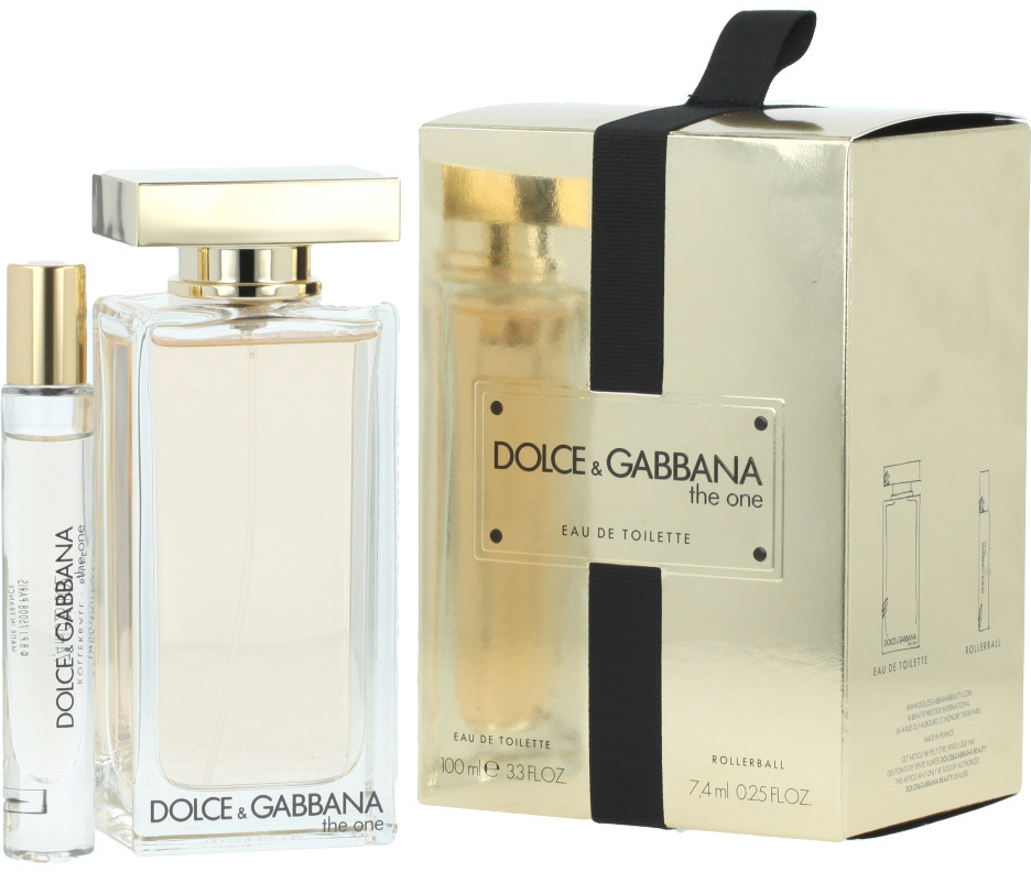 Dolce & Gabbana The One dámská EDT 100 ml + miniaturka roll-on EDT 7,4 ml dárková sada