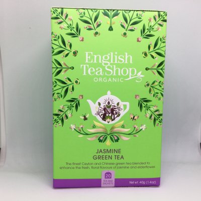 English Tea Shop Zelený čaj s jasmínem a bezinkou 20 sáčků – Zbozi.Blesk.cz