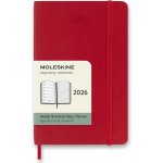 Moleskine A6 týdenní 2026 červený – Sleviste.cz