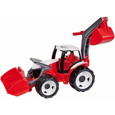 Lena Traktor se lžící a bagrem červeno-bílý 107 cm – Zboží Mobilmania