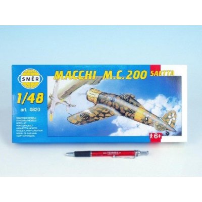 Směr Model Macchi M.C. 200 Saetta 16 1x21 2cm v krabici 31x13 5x3 5cm 1:48 – Hledejceny.cz