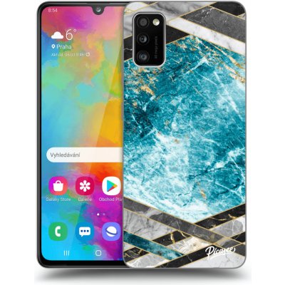 Pouzdro Picasee silikonové Samsung Galaxy A41 A415F - Blue geometry černé – Zbozi.Blesk.cz