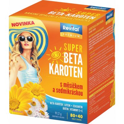 Vitar Super Beta-karoten s měsíčkem a sedmikráskou 120 tablet – Hledejceny.cz
