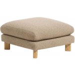 Kave Home Hnědá podnožka Vera 80 x 80 cm s dubovou podnoží – Hledejceny.cz