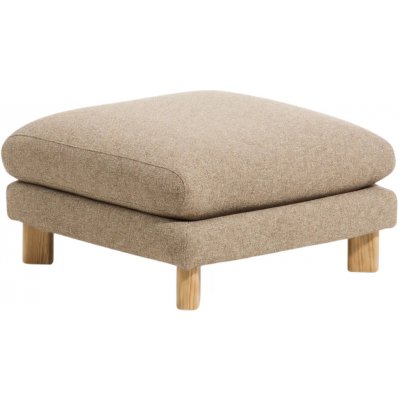 Kave Home Hnědá podnožka Vera 80 x 80 cm s dubovou podnoží – Hledejceny.cz