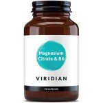 Viridian Nutrition Magnesium Citrate with Vitamin B6 90 kapslí Hořčík s vitamínem B6 – Hledejceny.cz