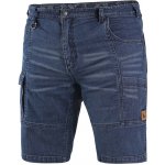 Cerva 145004041146 Kraťasy jeans CXS MURET pánské Modro-černá