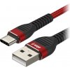 AlzaPower APW-CBTC0081R CompactCore USB-A to USB-C, 1m, červený