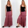 Dámská sukně Fashionweek dlouhá maxi letní španělská sukně ze vzdušného materiálu s volánky ZIZI266 růžovy
