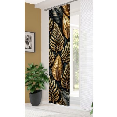 Home in green japonská stěna 84274 ZEDRIC 5007 zlata 245x60 cm (v x s) – Hledejceny.cz