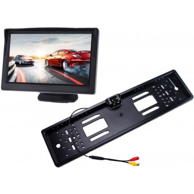 KAMERAK.cz Parkovací set LCD 5" + kamera 4 LED v držáku SPZ – Hledejceny.cz