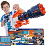 XShot X-Shot Minigun Arrow Crusher 36382 bílá a tmavě modrá + elektronický terč 3 cíle – Hledejceny.cz