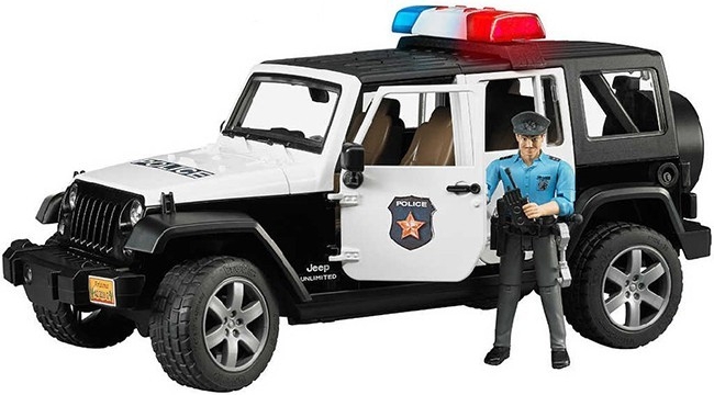 Bruder 2526 JEEP WRANGLER Policie s figurkou policisty