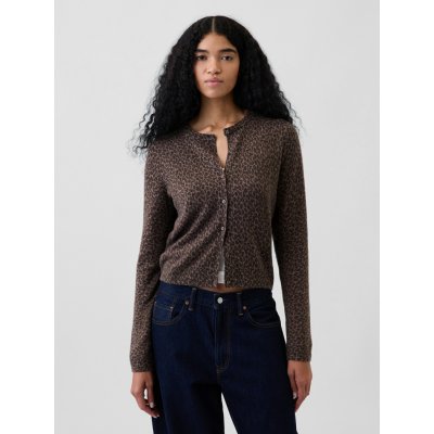 GAP Crop kardigan CashSoft Hnědá – Hledejceny.cz