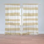 Sablio Záclony Zlaté pruhy: 2ks 150x250cm – Hledejceny.cz