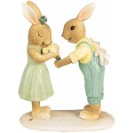 Dekorace králíčci s kytičkou 11*5*14 cm – Hledejceny.cz