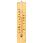 Teploměr nástěnný dřevěný 22 cm