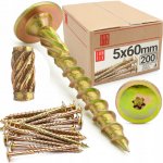 Tesařské vruty 5x60 TORX s talířovou hlavou 200ks – Hledejceny.cz