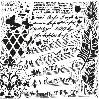 Cadence Šablona 25x25 cm Ornamenty 3 – Sleviste.cz