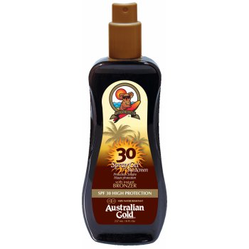 Australian Gold Sunscreen Spray Gel Bronzer SPF30 237 ml