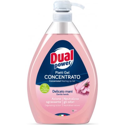 Dual power koncentrovaný gel na nádobí Jemný 1 l – Sleviste.cz