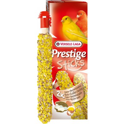 Versele-Laga Prestige Sticks tyčinky vejce & mušle pro kanárky 60 g
