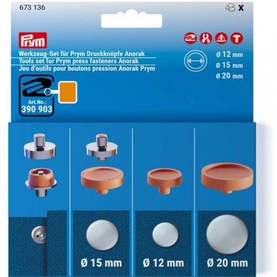 Prym Sada nýtovacích přípravků pro druky ANORAK – Zboží Dáma