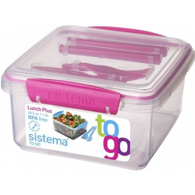 Sistema svačinový box Lunch Plus To Go světle modrá – Zboží Mobilmania