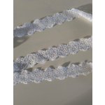 Krajka elastická - 32 mm, bílá – Zboží Dáma