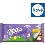 Milka čokoláda mléčná a bílá 90 g – Zboží Dáma