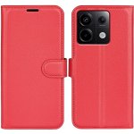 Litchi knížkové Xiaomi Redmi Note 13 X6 5G - červené – Hledejceny.cz