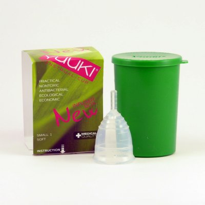Yuuki menstruační kalíšek Soft bílý vel. malý – Zboží Dáma