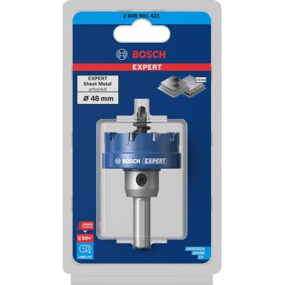 Vrtací korunka - děrovka na nerezové a ocelové plechy Bosch EXPERT Sheet Metal - 48x5mm (2608901431) – Zboží Mobilmania