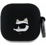 Karl Lagerfeld 3D Logo NFT Choupette Head Silikonové Pouzdro pro AirPods 4 KLA4RUNCHK – Hledejceny.cz