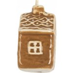 Clayre & Eef Závěsná ozdoba perníková chaloupka Gingerbread Cott - 4*4*5 cm – Hledejceny.cz