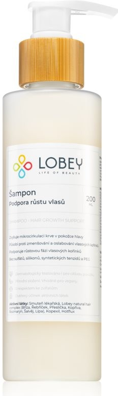 Lobey Šampon na podporu růstu vlasů 200 ml od 355 Kč - Heureka.cz