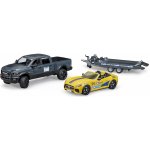 Bruder 2504 Terénní auto RAM přepravník závodní auto řidič – Zboží Dáma