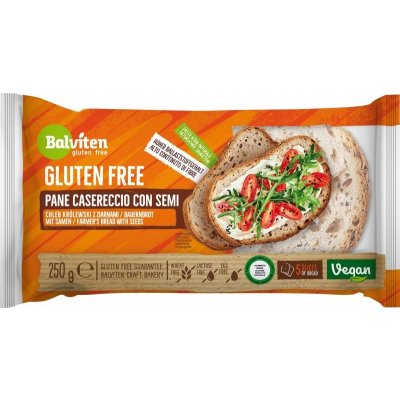 Balviten Chléb Pane Casereccio se semínky bez lepku 250 g – Sleviste.cz