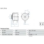 generátor BOSCH 0 986 034 861