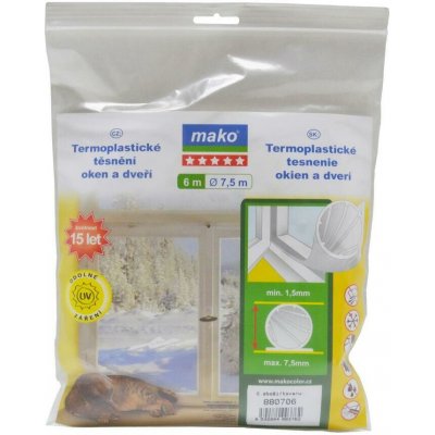 Těsnění okenní a dveřní termoplast.EVO 7,5mm TRA (6,5m) MAKO | Zboží Auto