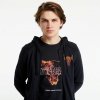 Pánská mikina Under Armour Project Rock Terry FZ Hoodie Black/ Rogue Orange