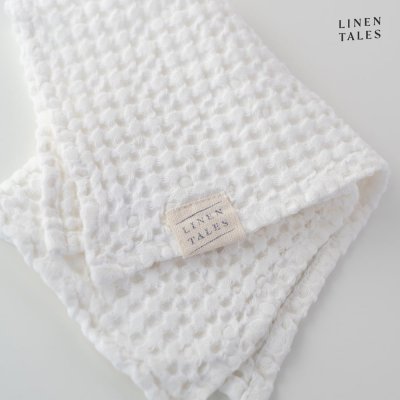 Linen Tales Honeycomb ručník bílá 1x střední ručník 50x70