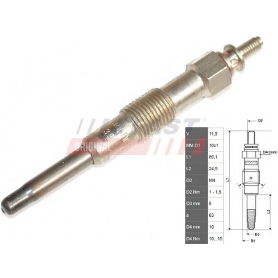 GLOW PLUG FIAT SCUDO / ULYSSE 95 1.9 – Hledejceny.cz