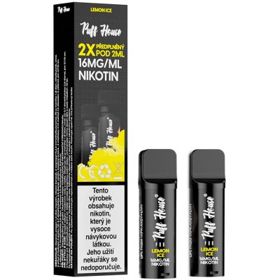 Puff House Pro Pod Lemon Ice 16 mg 600 potáhnutí – Zboží Dáma
